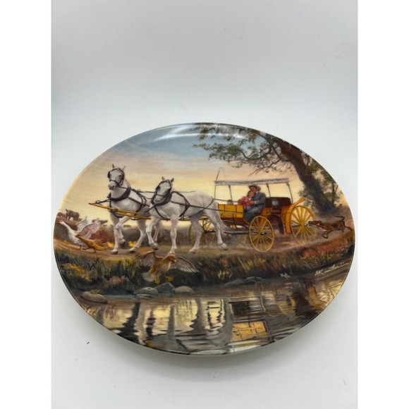 Vintage Knowles The Surrey With The Fringe on Top From Oklahoma Collectors Plate - Picture 4 of 8